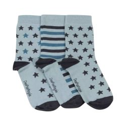 Chaussettes bleues menthe étoiles