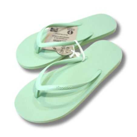 Tongs "MANILLE" - Semelle & strap vert clair