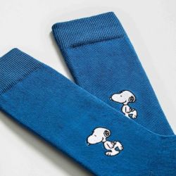 Chaussettes "SNOOPY" motif brodé- Coton bio
