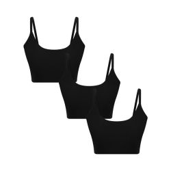 Pack de 3 brassières bustiers confortables - 95% coton bio - GOTS