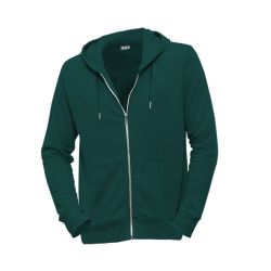 Sweat zippé "VÉLO" à capuche, 100% coton bio