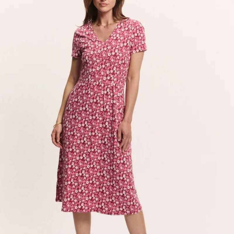 Robe midi "DOROO" imprimé fleuri - Coton bio Robe midi "DOROO" imprimé fleuri - Coton bio
