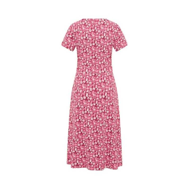 Robe midi "DOROO" imprimé fleuri - Coton bio