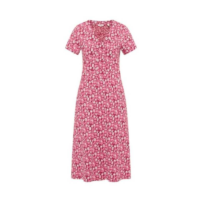 Robe midi "DOROO" imprimé fleuri - Coton bio