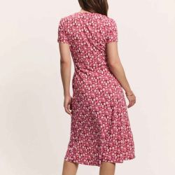 Robe midi "DOROO" imprimé fleuri - Coton bio