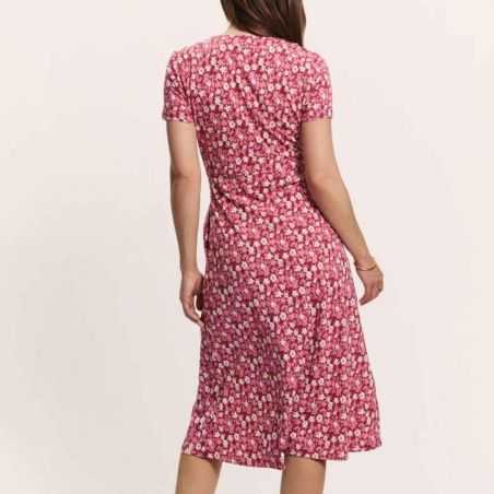 Robe midi "DOROO" imprimé fleuri - Coton bio