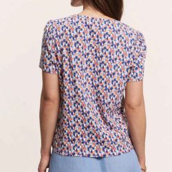 T-shirt en coton bio "LARAA", imprimé graphique - Coton bio