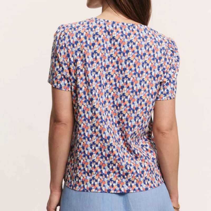 T-shirt en coton bio "LARAA", imprimé graphique - Coton bio