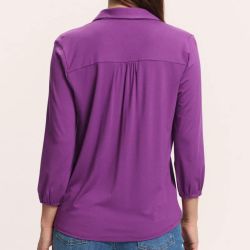 Blouse boutonnée "KAATY" en jersey - EcoVero™