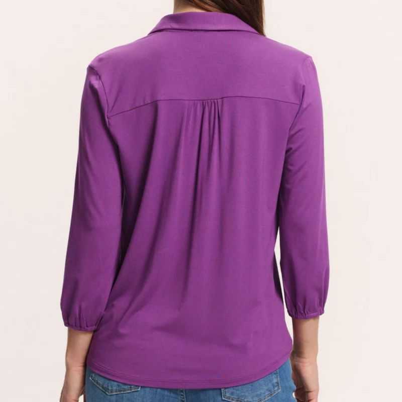 Blouse boutonnée "KAATY" en jersey - EcoVero™