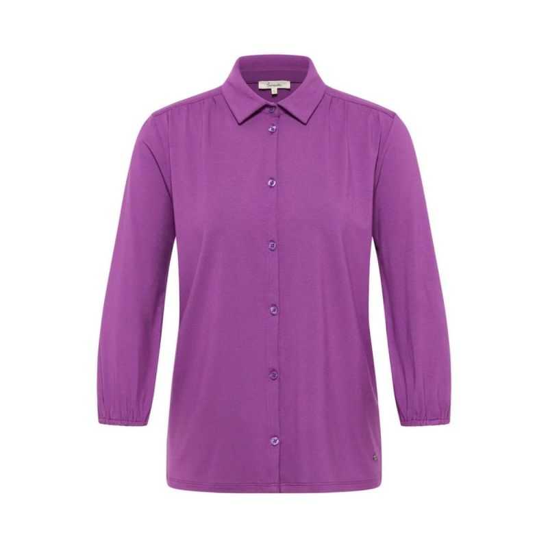 Blouse boutonnée "KAATY" en jersey - EcoVero™
