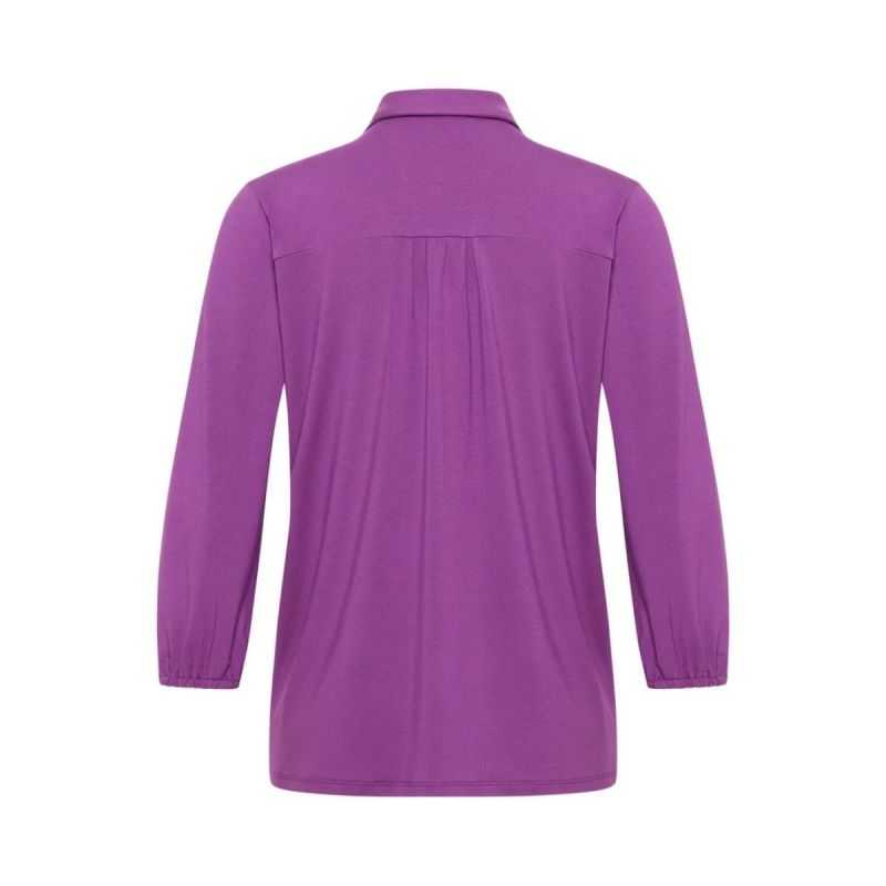 Blouse boutonnée "KAATY" en jersey - EcoVero™