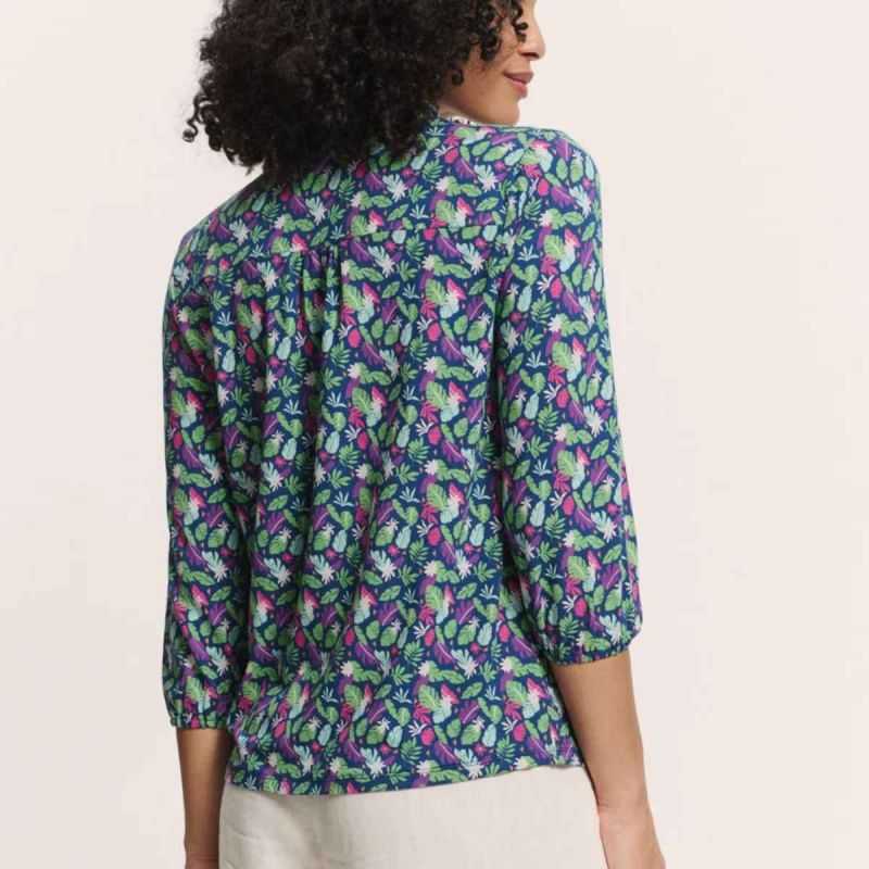 Blouse boutonnée "KAATY" en jersey - EcoVero™