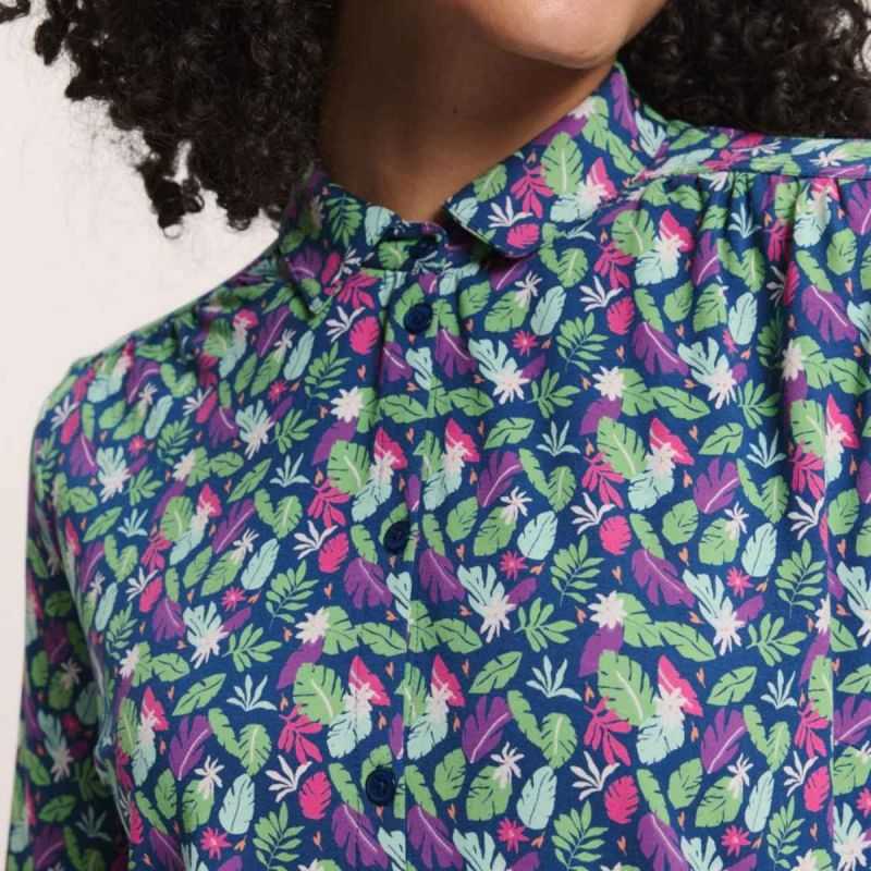 Blouse boutonnée "KAATY" en jersey - EcoVero™