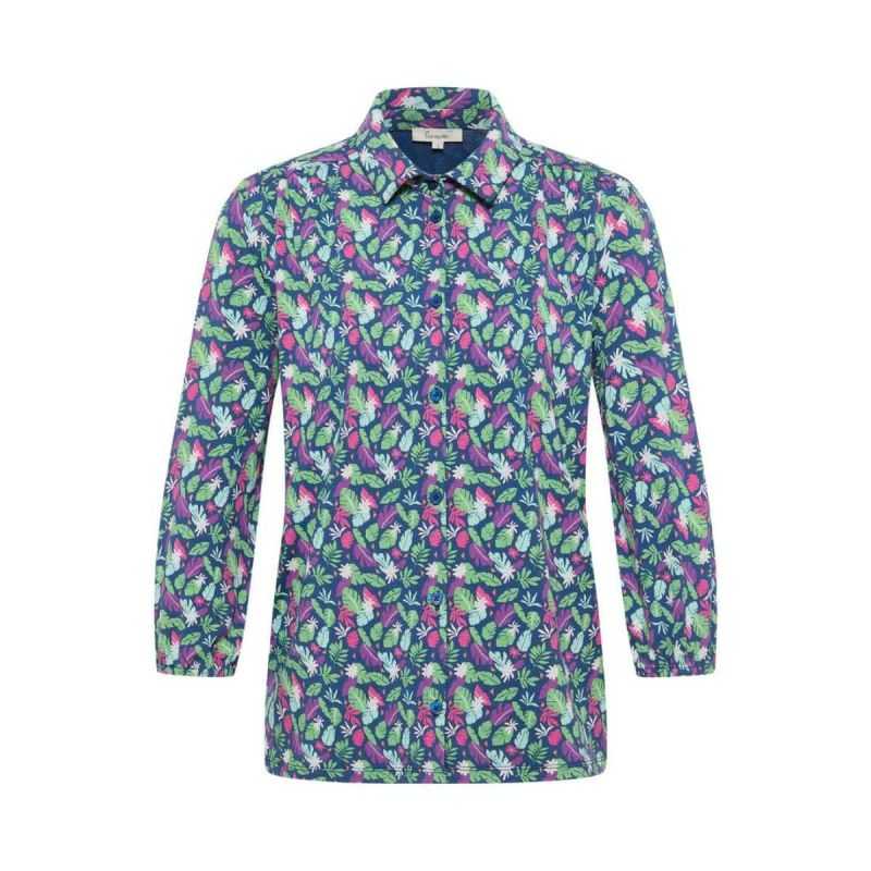 Blouse boutonnée "KAATY" en jersey - EcoVero™