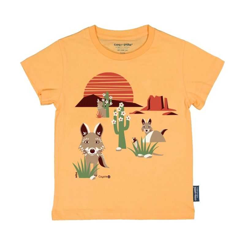 T-shirt manches courtes "COYOTTE" - 100% Coton bio T-shirt manches courtes "COYOTTE" - 100% Coton bio