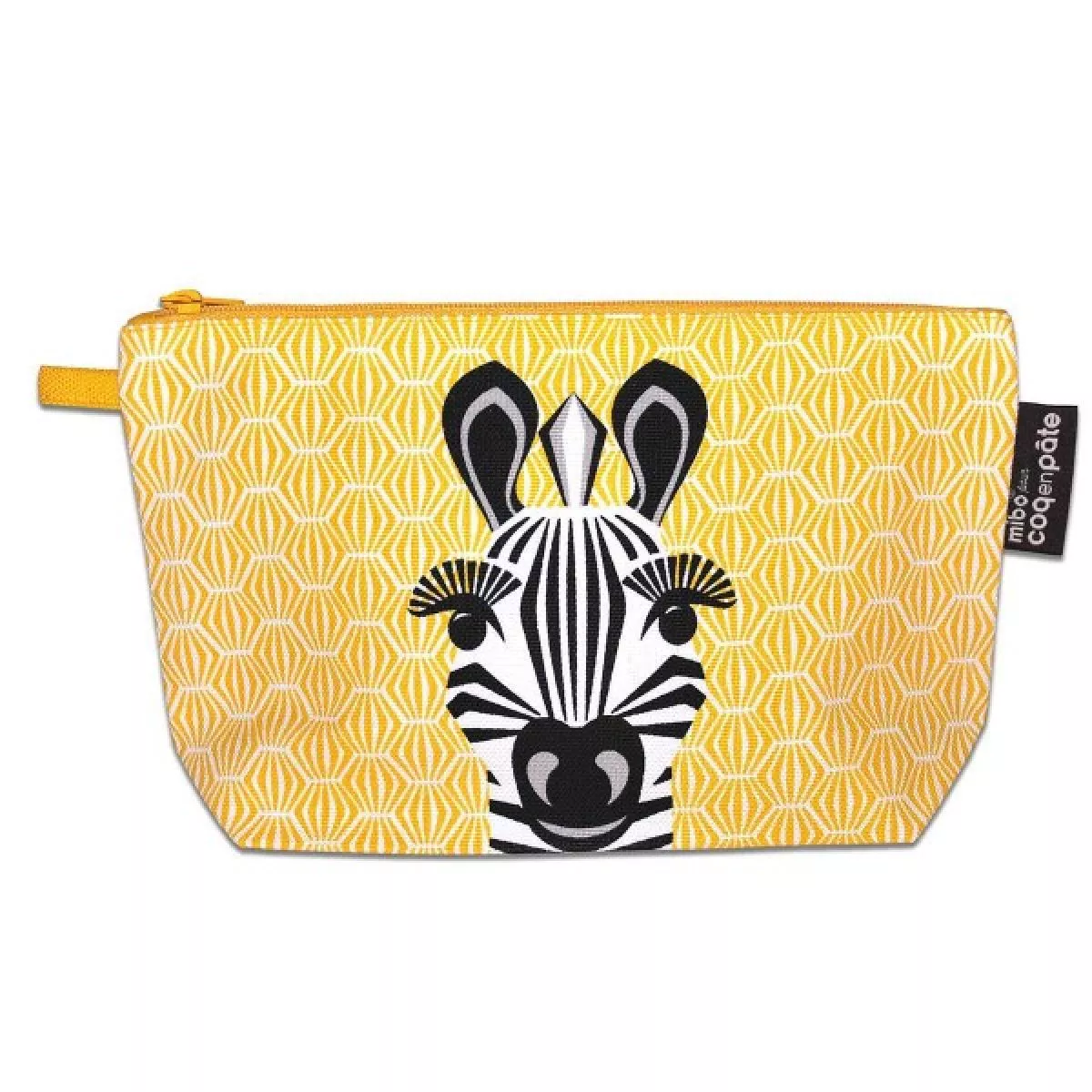 Trousse jaune zèbre