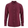 Chemise 100% fibres naturelles de chanvre marron rouge chesnut