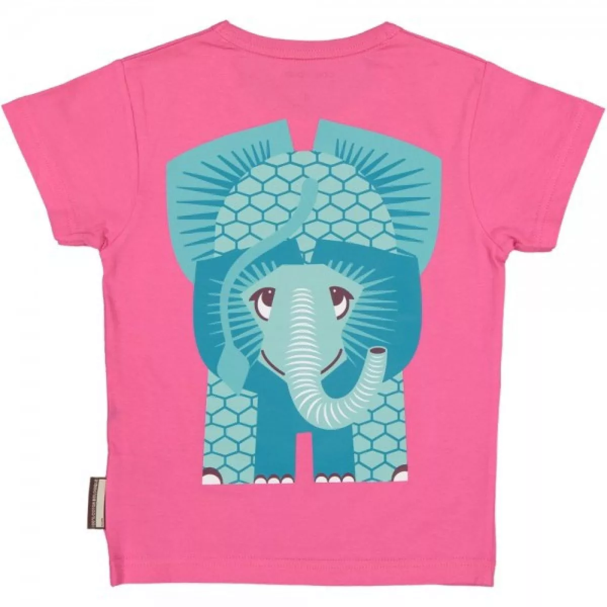 T-shirt coton bio rose Éléphant