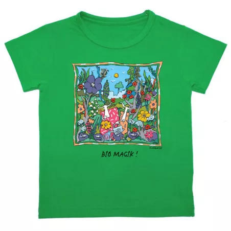 Tee-shirt bio vert Bio Magik