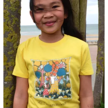 Tee-shirt bio jaune Lost in Brocéliande