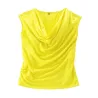 Top drapé Sissy citron