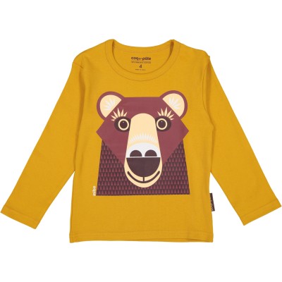 T-shirt Manches longues bio ours brun