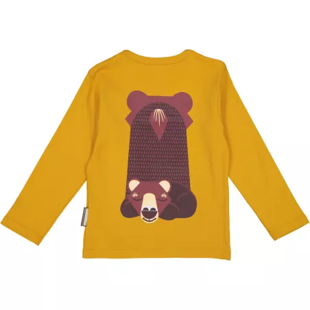 T-shirt Manches longues coton bio ours brun