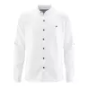 Chemise col mao chanvre véritable homme blanc