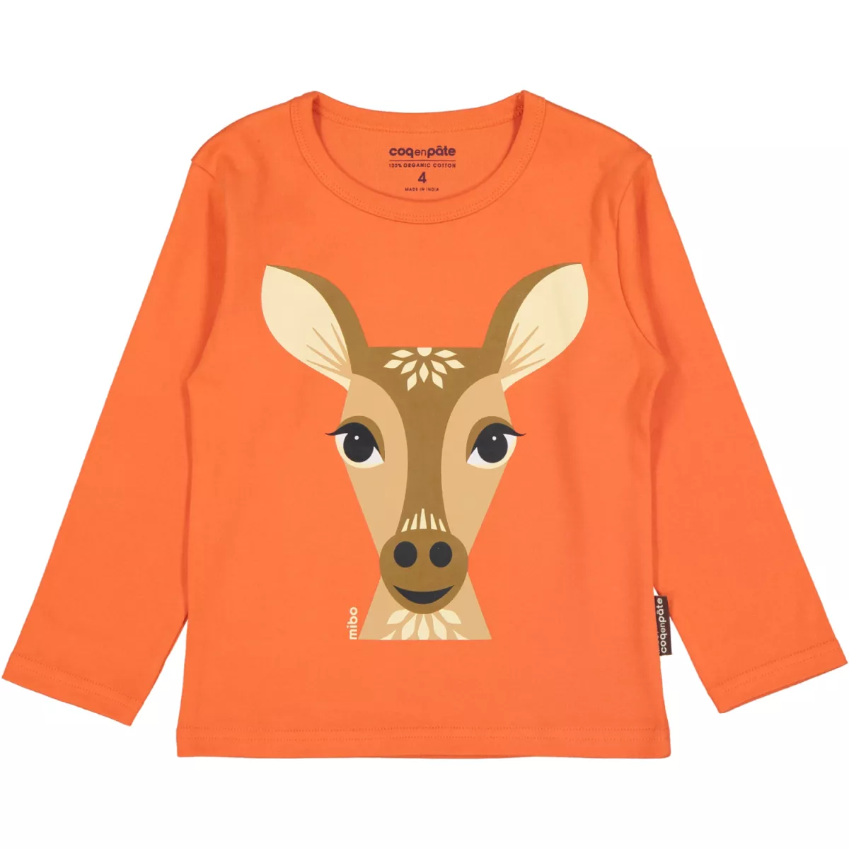 T-shirt bio biche manches longues 