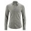 Chemise manches longues jersey coton bio chanvre mélange gris noir