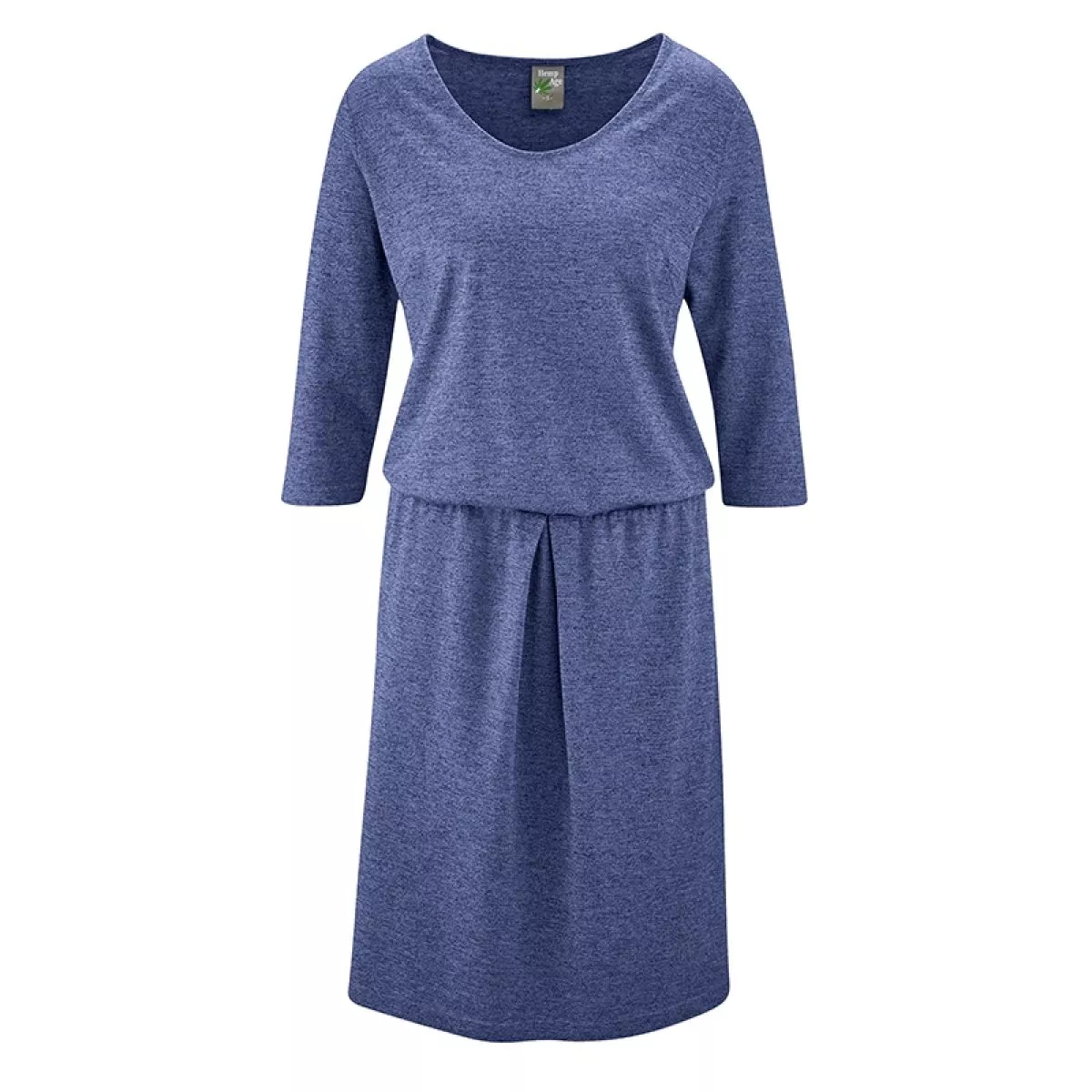 Robe jupe chic et éthique chanvre et coton bio hempage bleu