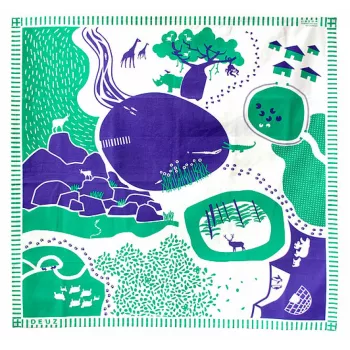 Tapis de jeux coton bio thème Animaux
