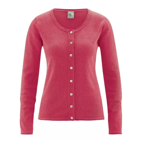 Cardigan coton bio, chanvre et coton bio recyclés Carina