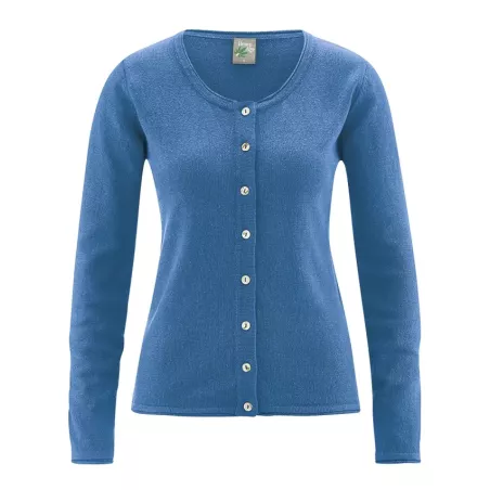 Cardigan coton bio, chanvre et coton bio recyclés Carina