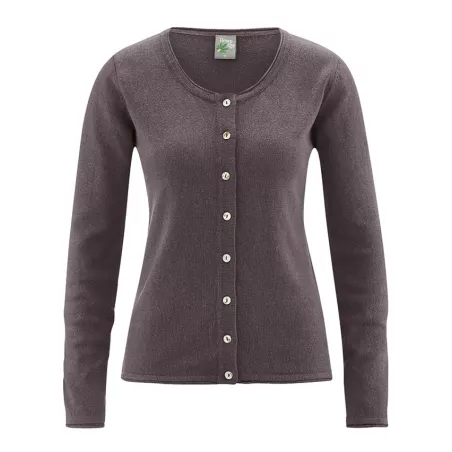 Cardigan coton bio, chanvre et coton bio recyclés Carina