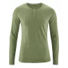 T-shirt Manches longues 45 %chanvre et 55% coton bio Daniel vert clair laurier
