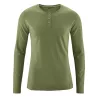 T-shirt Manches longues 45 %chanvre et 55% coton bio Daniel vert clair leaf