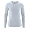 T-shirt Manches longues 45 %chanvre et 55% coton bio Daniel gris clair platine