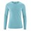 T-shirt Manches longues 45 %chanvre et 55% coton bio Daniel bleu turquoise