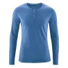 T-shirt Manches longues 45 %chanvre et 55% coton bio Daniel bleu mer