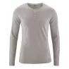 T-shirt Manches longues chanvre et coton bio Daniel marron clair mud