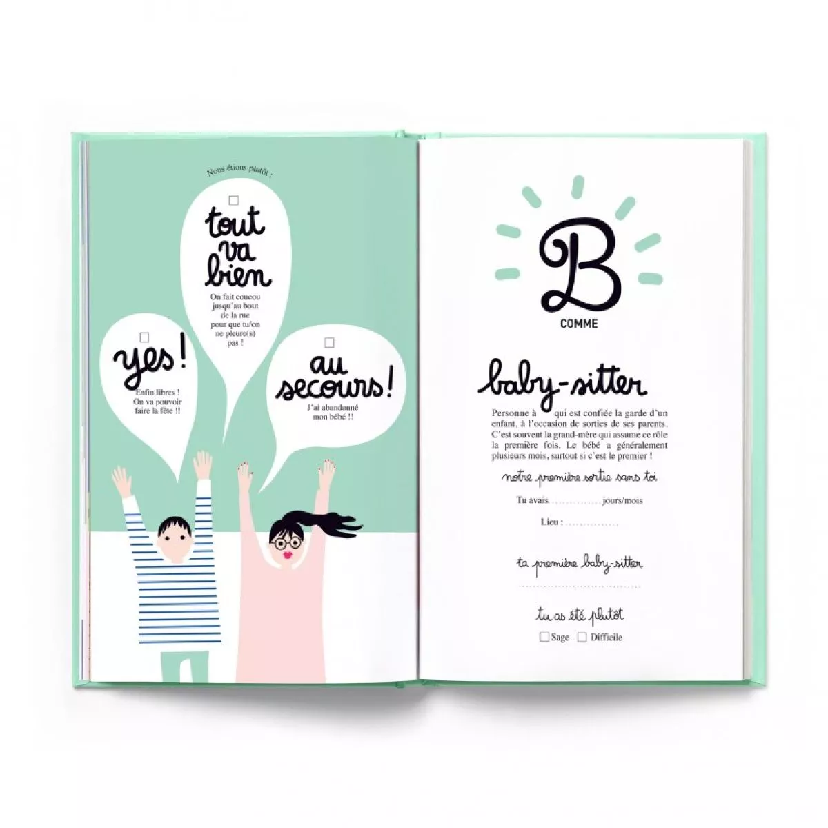 Cahier de naissance original