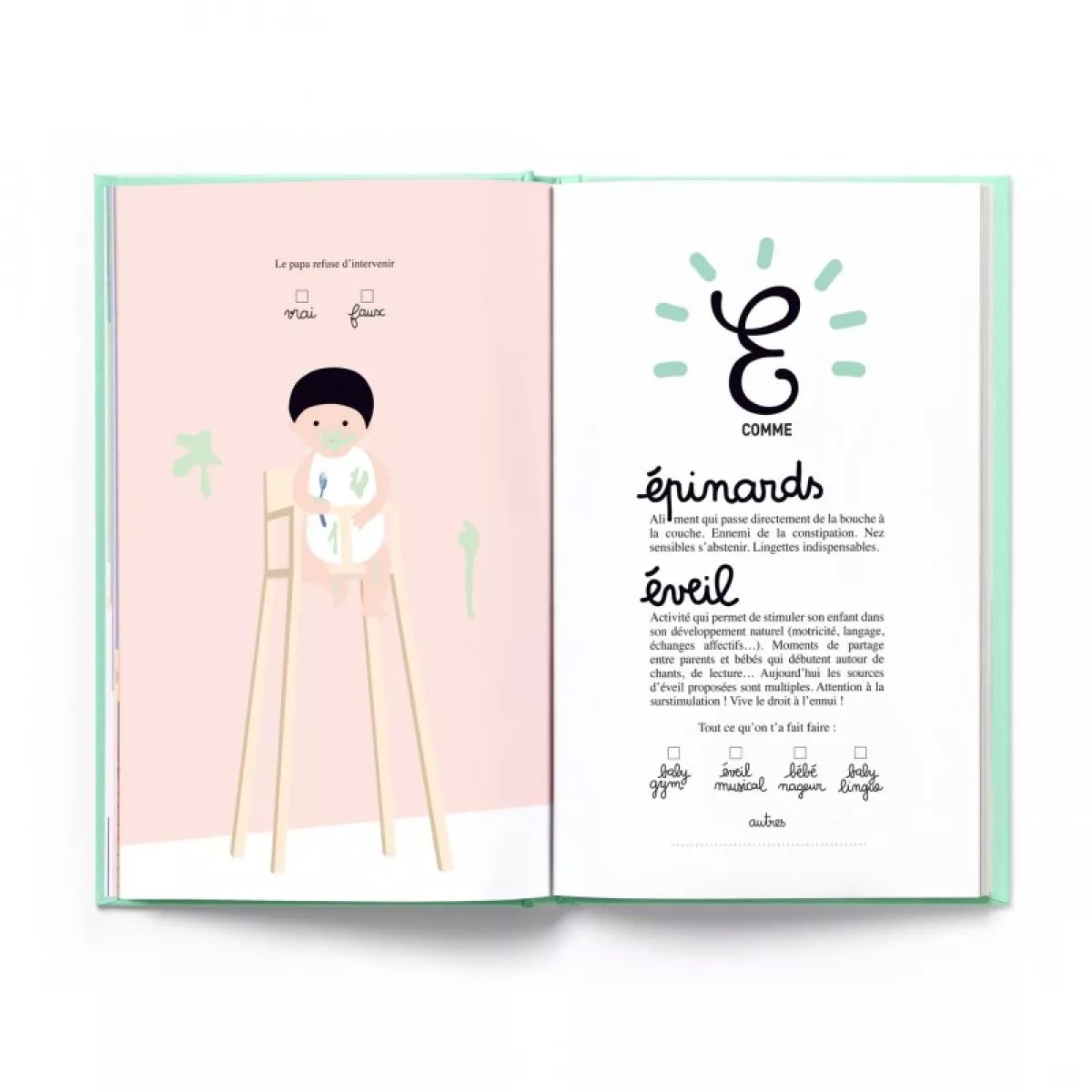 Cahier de naissance original