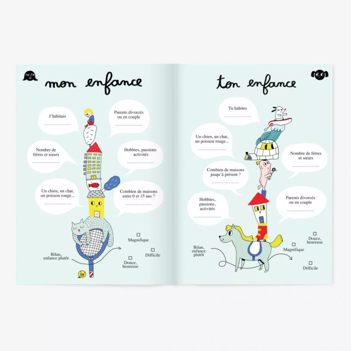 Cahier d'exercices mère fille: Telle mere telle fille