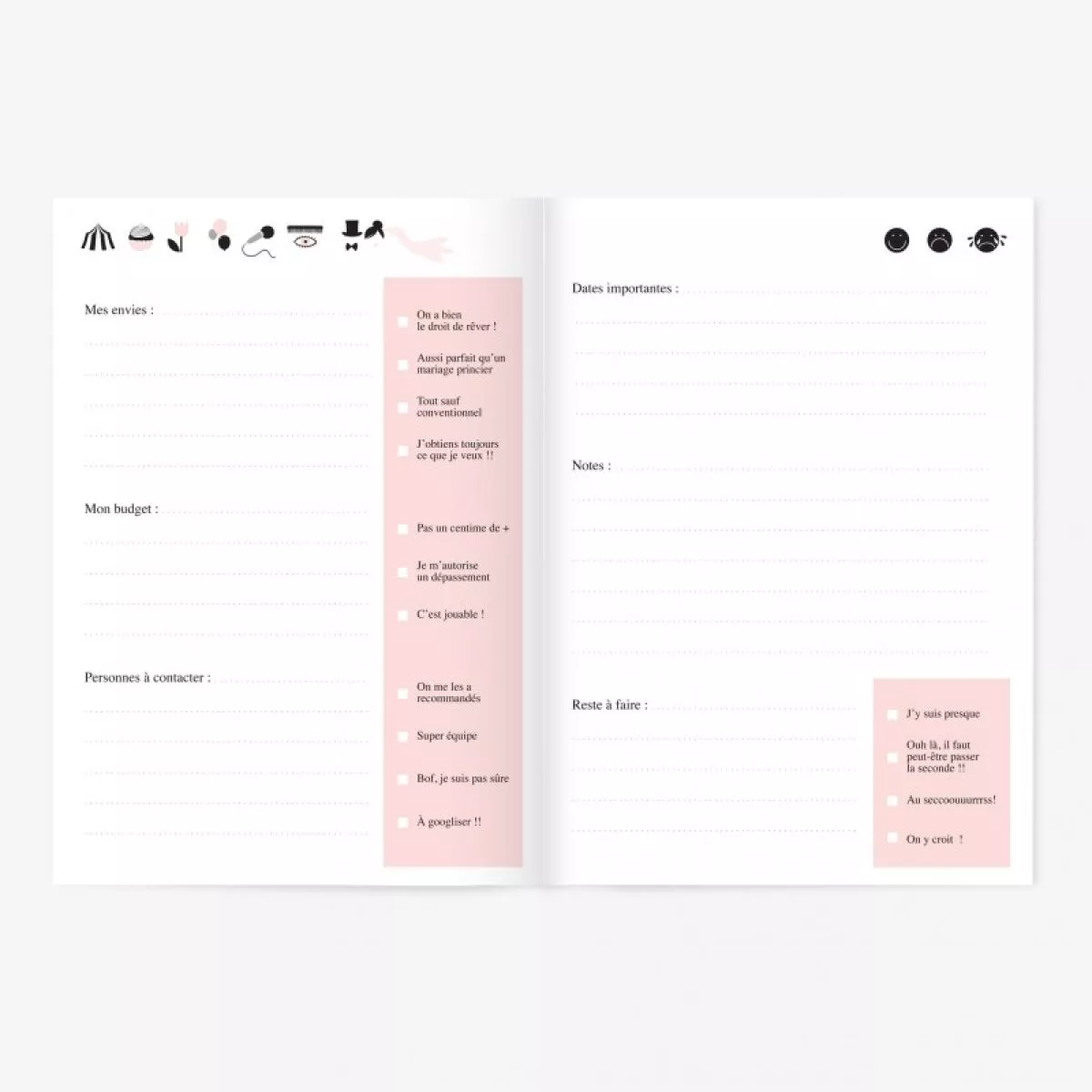 Cahier d'exercices mariage Oh my god je me marie!