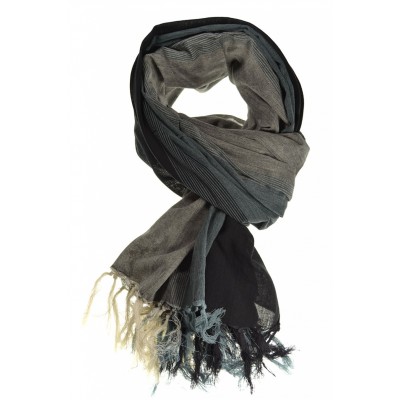 Cheche foulard noir et nuances de gris