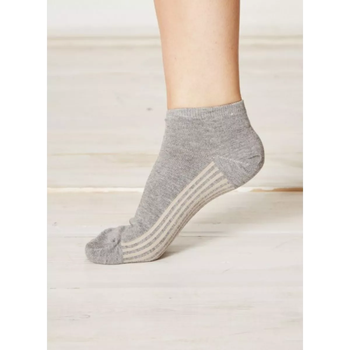 Socquettes femme bambou et coton bio grises
