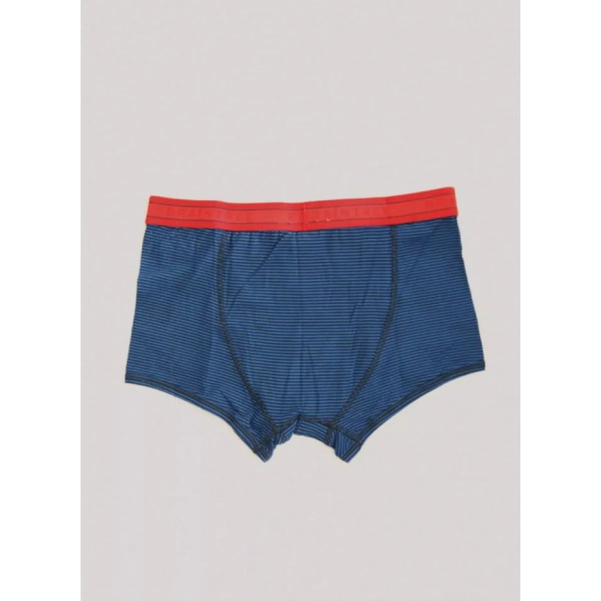Boxer bio bleu à rayures bambou et coton bio