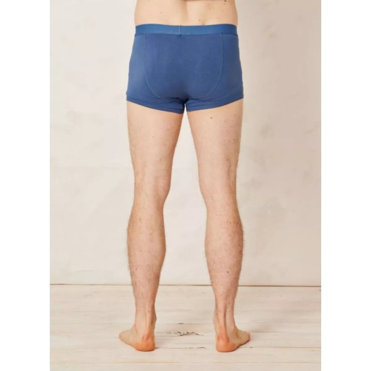 Boxer bleu bio bambou et coton bio